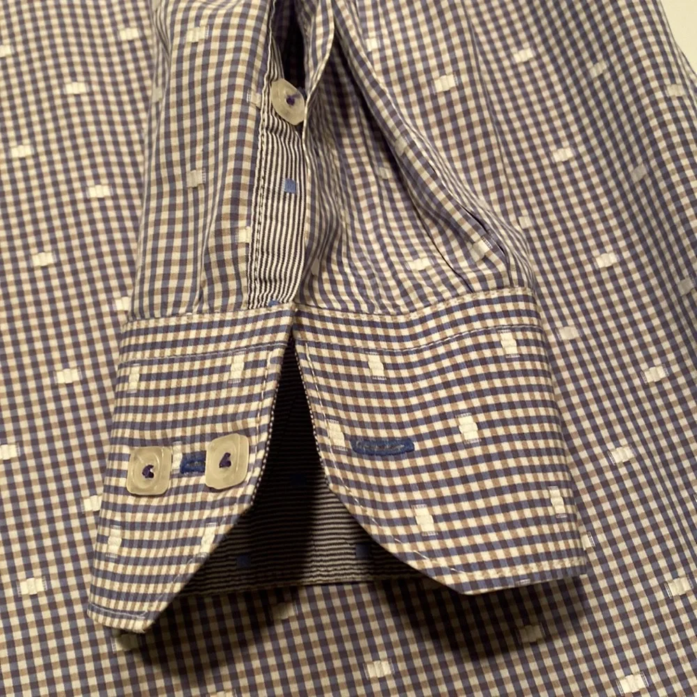 Mens Bugatchi print button down - Picture 6 of 6